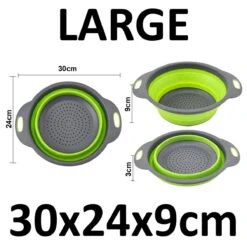 Merkloos Inklapbare Vergiet - Opvouwbaar - Groot - Blauw - Siliconen -Beste Kampeer Winkel 1200x1189 8