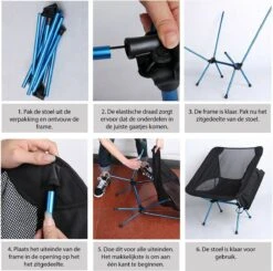 Lopoleis® Campingstoel – Campingstoel Opvouwbaar – Visstoel – Vouwstoel – Strandstoel – Inklapbaar – Lichtgewicht – Outdoor Stoel - Hoge Rugleuning -Beste Kampeer Winkel 1200x1190