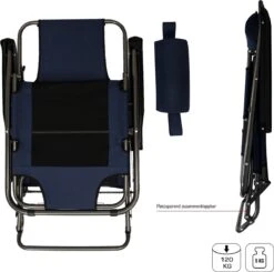 Ligstoel 155x60cm - Opvouwbaar Campingstoel Ligbed Strandstoel Tuinstoel Vouwligstoel Blauw -Beste Kampeer Winkel 1200x1191 2