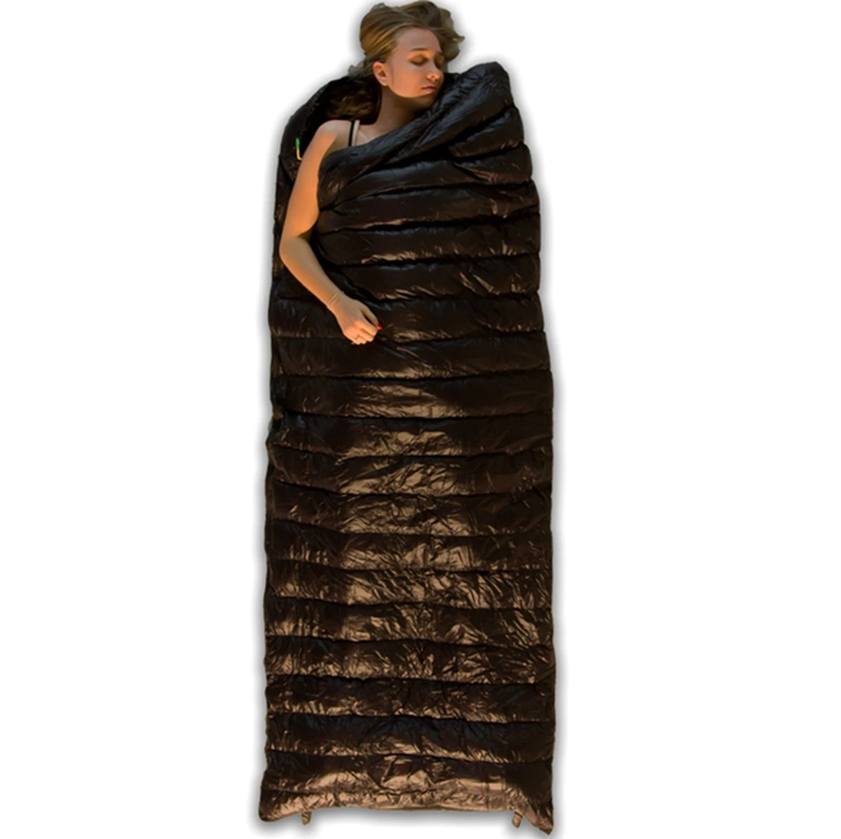 LOWLAND OUTDOOR® Ultra Compact Blanket - Donzen Slaapzak - Gewicht 495g - 210x80 Cm - Comfort Temperatuur +8°C 11 LOWLAND OUTDOOR® Ultra Compact Blanket - Donzen Slaapzak - Gewicht 495g - 210x80 Cm - Comfort Temperatuur +8°C - Afbeelding 9