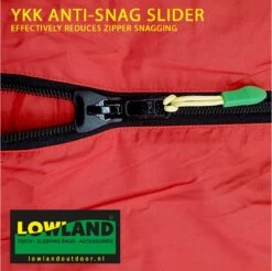 LOWLAND OUTDOOR® Donzen Slaapzak - Companion Economy - 210x80 Cm - Rood -Beste Kampeer Winkel 1200x1196 5