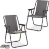 Relaxdays Campingstoel Inklapbaar Set Van 2 - Klapstoel 100 Kg - Visstoel Met Armleuningen - Grijs -Beste Kampeer Winkel 1200x1198 3