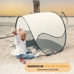 Deryan Luxe Pop Up Strandtent - Anti-UV 50+ - Cream -Beste Kampeer Winkel 1200x1200 1049