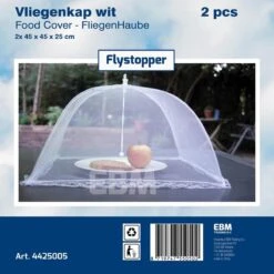 Vliegenkapjes Opvouwbaar 2 Stuks - Wit - 45 X 25 Cm | Flystopper -Beste Kampeer Winkel 1200x1200 1145