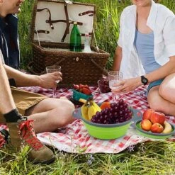 Buxibo - 3-Delige Keuken Vergiet Set Inklapbaar Groen/Grijs -Beste Kampeer Winkel 1200x1200 1149