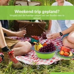 Buxibo - 3-Delige Keuken Vergiet Set Inklapbaar Groen/Grijs -Beste Kampeer Winkel 1200x1200 1156