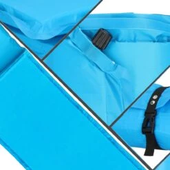 Springos Slaapmat | Zelfopblazend | 186 Cm | Inclusief Hoes & Hoofdkussen | Lichtblauw -Beste Kampeer Winkel 1200x1200 1175