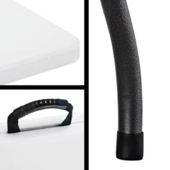 Casaria Tuintafel Opvouwbaar – Met Draaggreep 220x70 Cm – Wit -Beste Kampeer Winkel 1200x1200 124