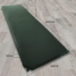 HikeMeister- Slaapmat - 200x 66 X 10 Cm - Zelfopblazend - 1 Persoons - Groen -Beste Kampeer Winkel 1200x1200 1276