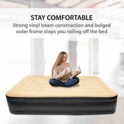 Merkloos Avenli 88030 Hoog Verhoogd Gevlokt Luchtbed | Queensize | Ingebouwde Pompen | Snelle En Gemakkelijke Inflatie -Beste Kampeer Winkel 1200x1200 1294