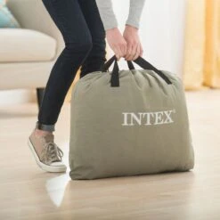 Intex Luchtbed - 1-Persoons - 99 X 191 X 42 Cm - Grijs - Met Pomp, Hoeslaken Zwart En Reparatieset -Beste Kampeer Winkel 1200x1200 1326