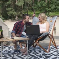 Bo-Camp - Urban Outdoor - Relaxstoel - Bloomsbury - L - Oxford Polyester - Grijs -Beste Kampeer Winkel 1200x1200 199