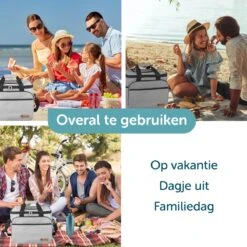 ForDig Koeltas XL Grijs (30 Liter) - Gemaakt Van 600D Polyester Met PEVA-Voering - Ruimte Voor 40 Blikjes Of 20 Halve Liter Flessen - Opvouwbaar Koel Tas Met Easy-Acces Flap - Ruimte Voor Bestek - Picknick Cool Bag - Coolerbag - Grote Cooler -Beste Kampeer Winkel 1200x1200 321