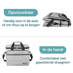 ForDig Koeltas XL Grijs (30 Liter) - Gemaakt Van 600D Polyester Met PEVA-Voering - Ruimte Voor 40 Blikjes Of 20 Halve Liter Flessen - Opvouwbaar Koel Tas Met Easy-Acces Flap - Ruimte Voor Bestek - Picknick Cool Bag - Coolerbag - Grote Cooler -Beste Kampeer Winkel 1200x1200 322