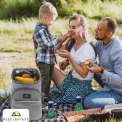 Needventure Koeltas - Lunchtas - Koelrugtas - Picknicktas - 20 Liter - Flessenhouder - Bieropener - Grijs -Beste Kampeer Winkel 1200x1200 332