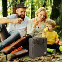 Brisby 4 Laags Geïsoleerde Koeltas - Lunchtas 7 Liter - Donkergrijs -Beste Kampeer Winkel 1200x1200 425