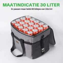 Packaway 4 Laags Geïsoleerde Koeltas - Lunchtas 30 Liter - Grijs -Beste Kampeer Winkel 1200x1200 431