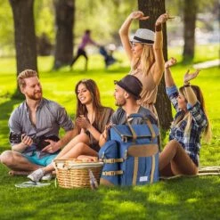 Cabinmax Koeltas - Koelrugzak - Picknick - Picknicktas Met Flessenhouder - Koelrugtas 24L - Olive Green -Beste Kampeer Winkel 1200x1200 441