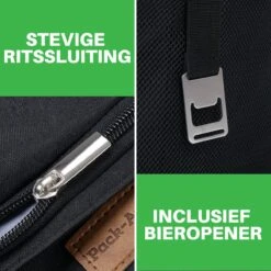 Packaway 4 Laags Geïsoleerde Koeltas - Lunchtas 40 Liter - Zwart -Beste Kampeer Winkel 1200x1200 449