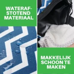 Brisby 4 Laags Geïsoleerde Koeltas - Lunchtas 10 Liter - Zigzag Blauw -Beste Kampeer Winkel 1200x1200 451