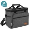 ForDig Koeltas L Zwart (15 Liter) - Gemaakt Van 600D Polyester Met PEVA-Voering - Ruimte Voor 20 Blikjes Of 10 Halve Liter Flessen - Opvouwbaar Koel Tas Met Easy-Acces Flap - Ruimte Voor Bestek - Picknick Cool Bag - Coolerbag - Grote Cooler -Beste Kampeer Winkel 1200x1200 456