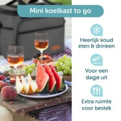 ForDig Koeltas L Zwart (15 Liter) - Gemaakt Van 600D Polyester Met PEVA-Voering - Ruimte Voor 20 Blikjes Of 10 Halve Liter Flessen - Opvouwbaar Koel Tas Met Easy-Acces Flap - Ruimte Voor Bestek - Picknick Cool Bag - Coolerbag - Grote Cooler -Beste Kampeer Winkel 1200x1200 458