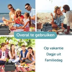 ForDig Koeltas L Zwart (15 Liter) - Gemaakt Van 600D Polyester Met PEVA-Voering - Ruimte Voor 20 Blikjes Of 10 Halve Liter Flessen - Opvouwbaar Koel Tas Met Easy-Acces Flap - Ruimte Voor Bestek - Picknick Cool Bag - Coolerbag - Grote Cooler -Beste Kampeer Winkel 1200x1200 459