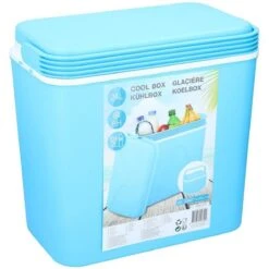 Merkloos Blauwe Kunststof Camping / Vakantie Coolbox 24 Liter -Beste Kampeer Winkel 1200x1200 491