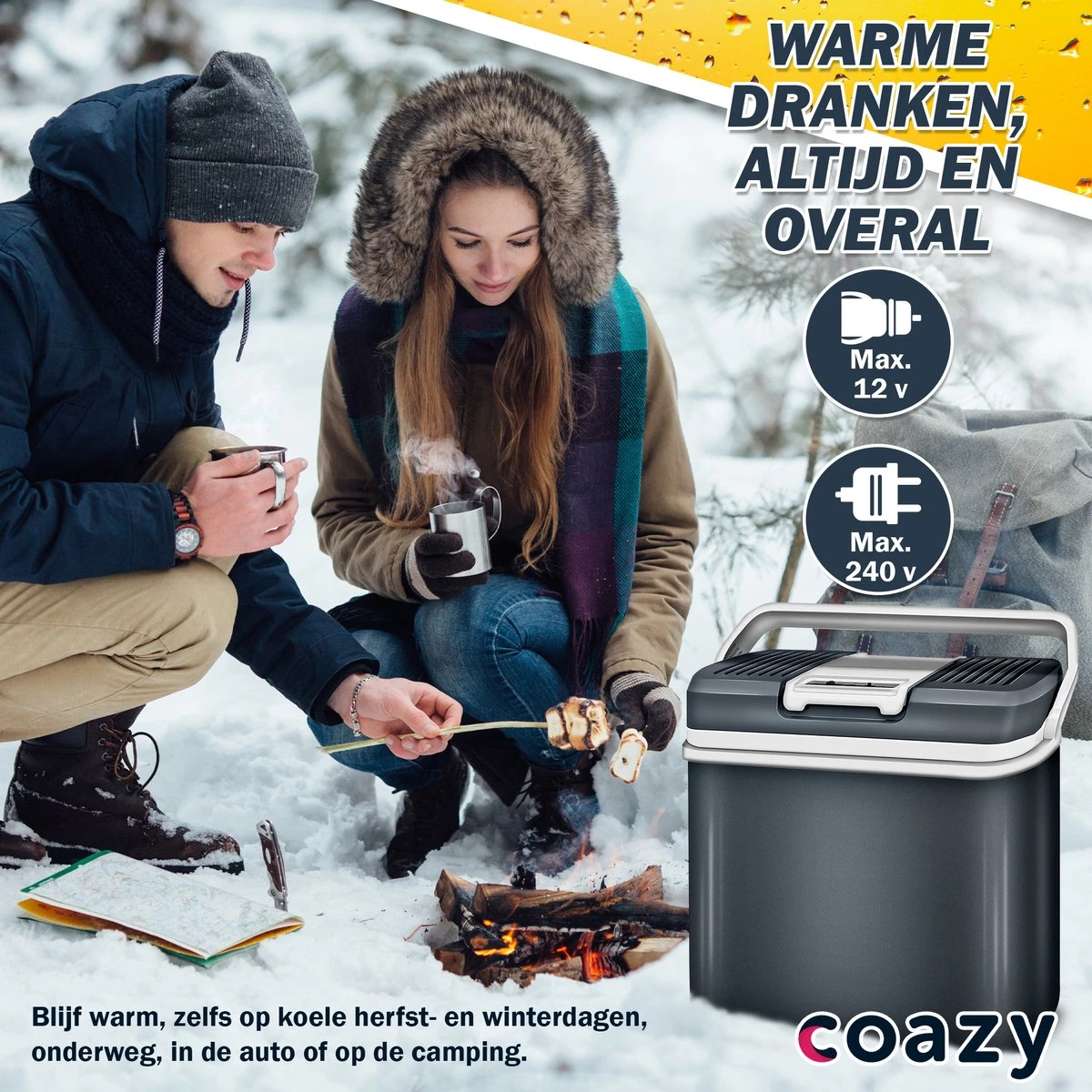 Koelbox 24L Met ECO Modus Voor Auto & Camping - Frigobox Elektrisch 24 Liter Met 12v 230 Volt - Verkoelt En Verwamt - MiniBar - Mini Koelkast 8 Koelbox 24L Met ECO Modus Voor Auto & Camping - Frigobox Elektrisch 24 Liter Met 12v 230 Volt - Verkoelt En Verwamt - MiniBar - Mini Koelkast - Afbeelding 6