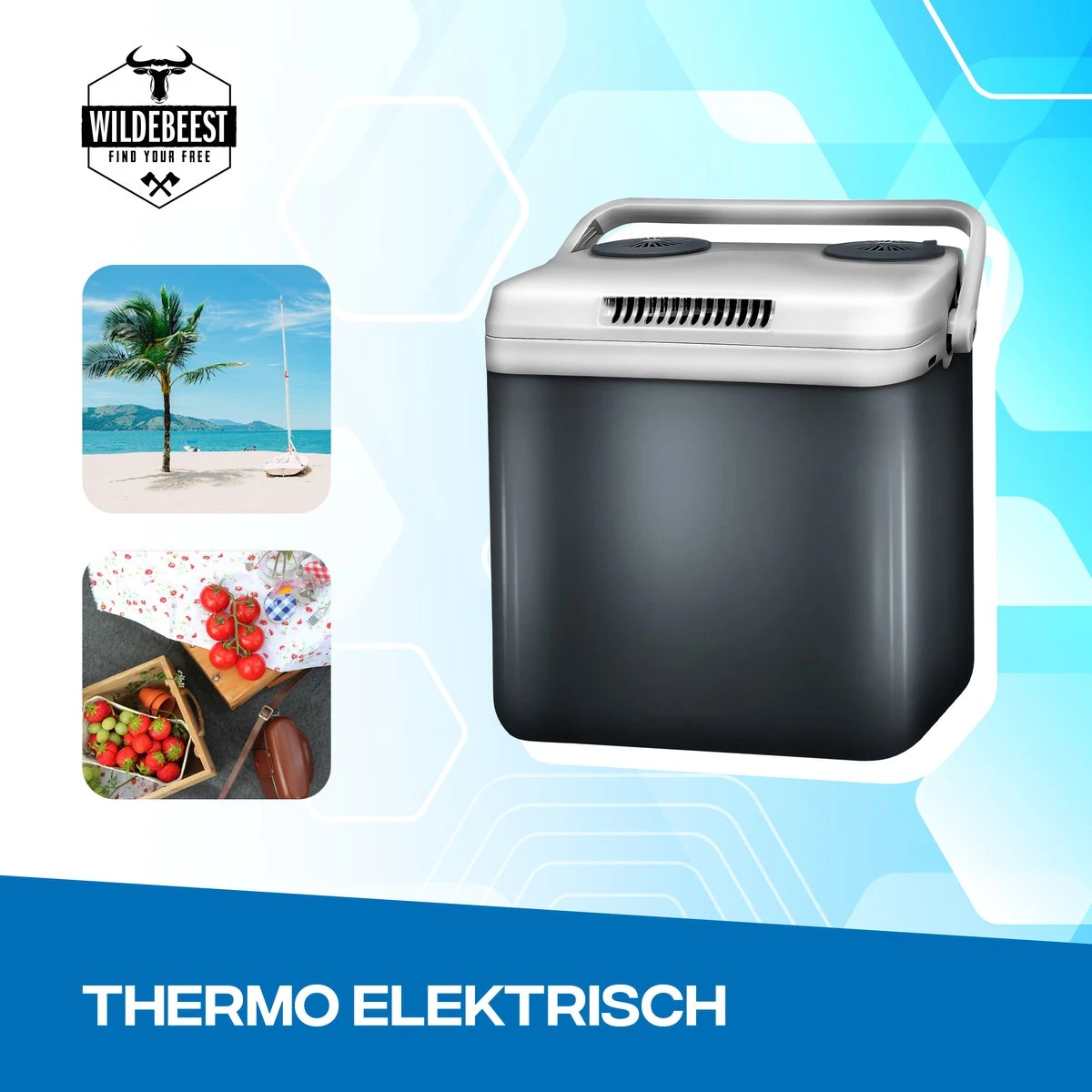 Koelbox Met ECO Modus Voor Auto & Camping Warm En Koud 32L - Frigobox Elektrisch 32 Liter Met 12v 230 Volt - Verkoelt En Verwamt - MiniBar - Mini Koelkast 12 Koelbox Met ECO Modus Voor Auto & Camping Warm En Koud 32L - Frigobox Elektrisch 32 Liter Met 12v 230 Volt - Verkoelt En Verwamt - MiniBar - Mini Koelkast - Afbeelding 10