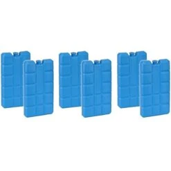 Merkloos Set Van 6x Blauwe Koelelementen 200 Gram 8 X 15 X 2 Cm - Koelblokken/koelelementen Voor Koeltas/koelbox -Beste Kampeer Winkel 1200x1200 586