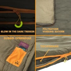 Dutch Mountains Slaapzak Vlieland XL - Grote Katoenen 210 X 80cm Lichtgewicht - Incl. Tasje En Tochtstrip -Comfortzone: 5-8 Graden- -Beste Kampeer Winkel 1200x1200 731