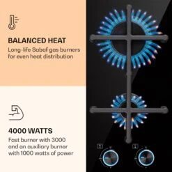 Illuminosa Domino Gaskookplaat 2-pits Sabaf Branders Glaskeramiek -Beste Kampeer Winkel 1200x1200 748