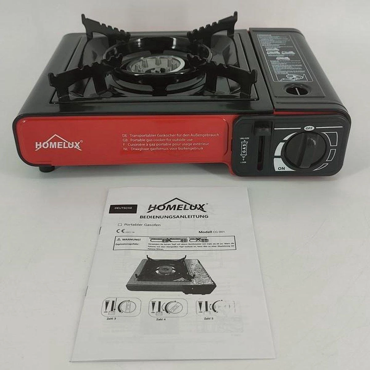 Draagbaar Camping Kookstel 1-Pits - Kooktoestel Kampeer Kookstel - Gasstel Gasfornuis Gaspit - Gas Kookplaat 5 Draagbaar Camping Kookstel 1-Pits - Kooktoestel Kampeer Kookstel - Gasstel Gasfornuis Gaspit - Gas Kookplaat - Afbeelding 3
