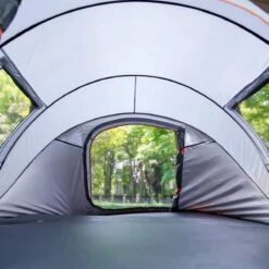 Fly Lab Luxe Pop Up Tent - Kampeer Tent - Grijs/Oranje - 4 Persoons -Beste Kampeer Winkel 1200x1200 935