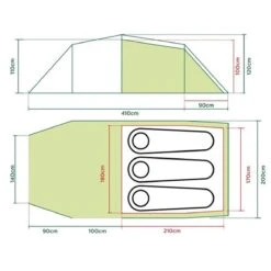 Coleman Tasman 3 Tunneltent - 3-Persoons - Groen -Beste Kampeer Winkel 1200x1200 982