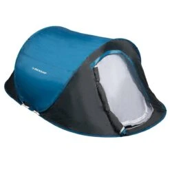 Dunlop Pop Up Tent 220 X 120 X 90 Cm - Grijs/ Blauw - 1 Persoons -Beste Kampeer Winkel 1200x1200 987