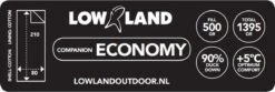 LOWLAND OUTDOOR® Donzen Slaapzak - Companion Economy - 210x80 Cm - Rood -Beste Kampeer Winkel 1200x402