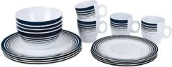 Bo-Camp - Servies - Classic - 16-Delig - Wit/Navy -Beste Kampeer Winkel 1200x466 2