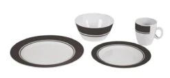 Bo-Camp - Servies - Classic - 16-Delig - Wit/Grijs -Beste Kampeer Winkel 1200x548 2