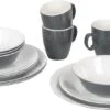 Bo-Camp Servies - Campingbord - 100% Melamine - 16-delig - Grijs -Beste Kampeer Winkel 1200x560