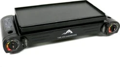 T&S - Draagbaar Dubbel Gasvuur Met Grillplaat En Transportkist - Camping Kooktoestel - Kookstel - Bakplaat - Gasfornuis - 2 Pits - Elektrische Ontsteking - Kookvuur - Kampeer Vuur -Beste Kampeer Winkel 1200x670 1