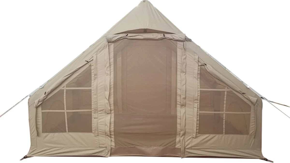 Opblaasbare Vier Persoons Tent Beige 300x200x210 Cm 7 Opblaasbare Vier Persoons Tent Beige 300x200x210 Cm - Afbeelding 5