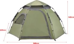 Pro-Tec Tent Nybro Automatisch 240x205x140 Cm Donkergroen -Beste Kampeer Winkel 1200x726 1