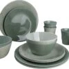 Bo-Camp Servies - Campingbord - 100% Melamine - 16 Delig - Mix & Match - Groen -Beste Kampeer Winkel 1200x746 2