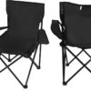 Campingstoel Vouwstoel Visstoel - Zwart - Draaggewicht 100kg -Beste Kampeer Winkel 1200x751