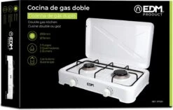 EDM 2-Pits Gaskooktoestel - Camping - Wit - 46x30x12 Cm -Beste Kampeer Winkel 1200x761 1