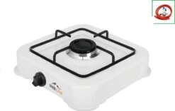 SMH LINE® Gas Kooktoestel 1 Pits - Camping Kooktoestel - Gaskomfoor - Incl. Gasslang Set