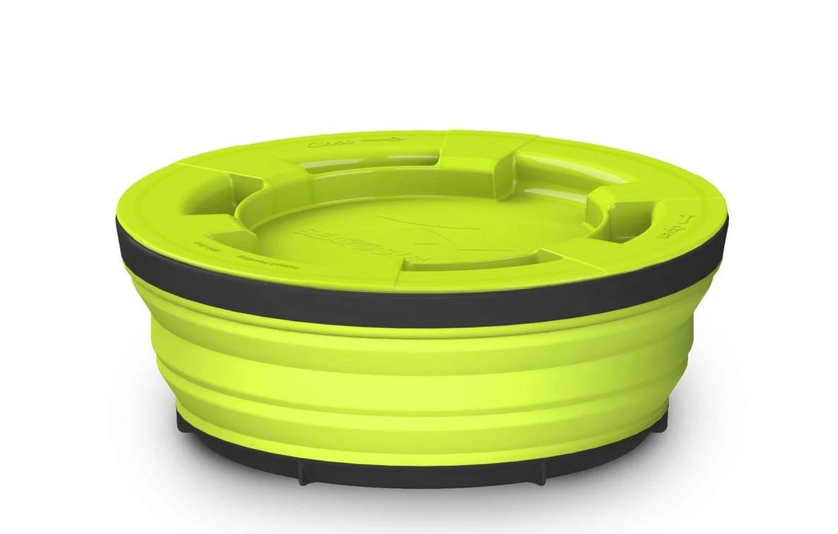 Sea To Summit X-Seal & Go Campingservies Inklapbaar - Schaal - Large - Lime 5 Sea To Summit X-Seal & Go Campingservies Inklapbaar - Schaal - Large - Lime - Afbeelding 3