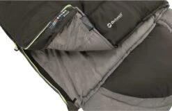 Outwell Slaapzak Contour Rits Links Zwart -Beste Kampeer Winkel 1200x777 1